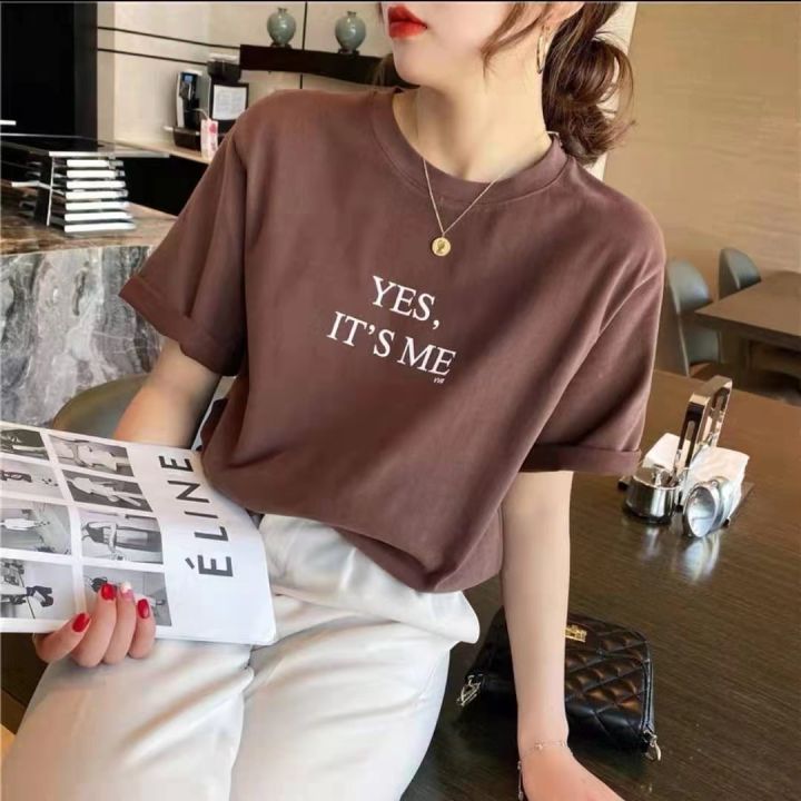 Women’s Oversize Cotton T-Shirt – Half Sleeve, Tailor Stitch, Free Size, Multicolor