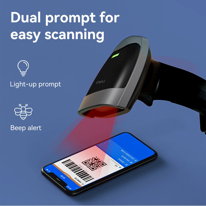 .Deli S-216 1D Handheld Barcode Scanner – Fast & Reliable